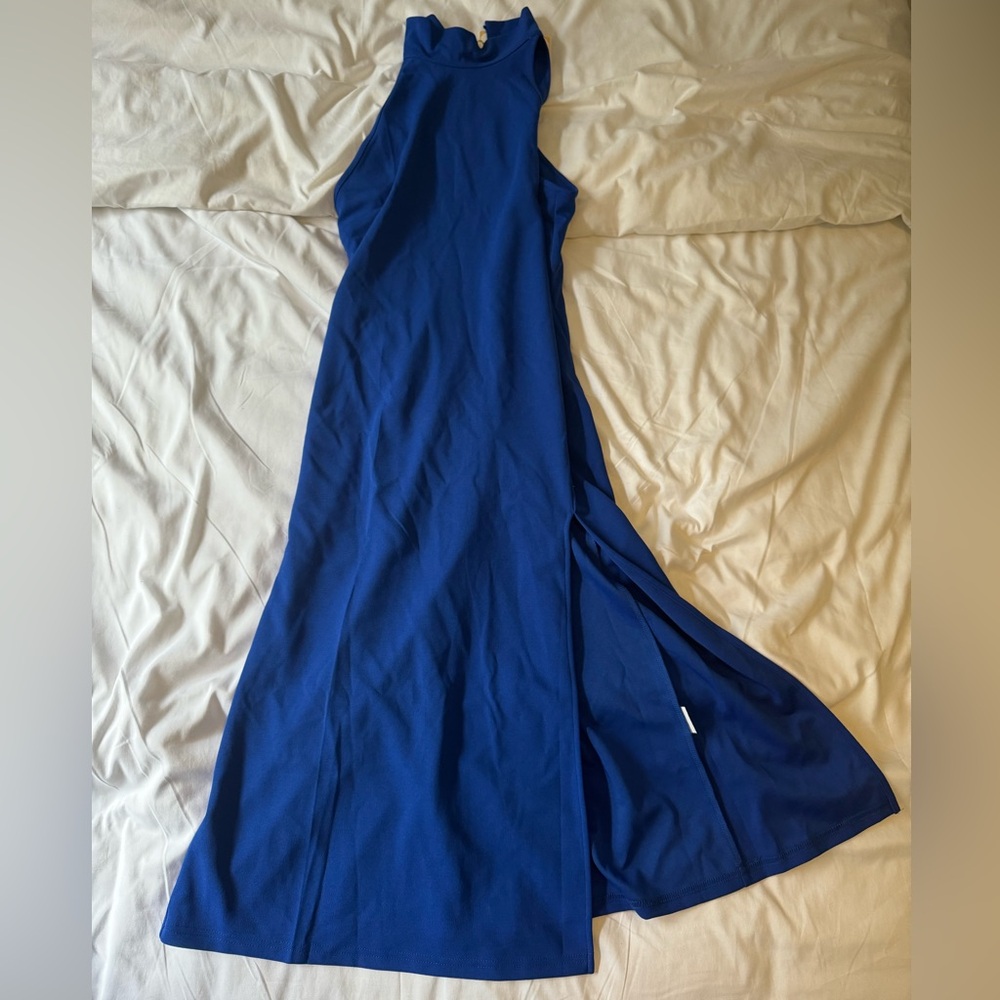 Alenda Danmos Halter High Neck Dress